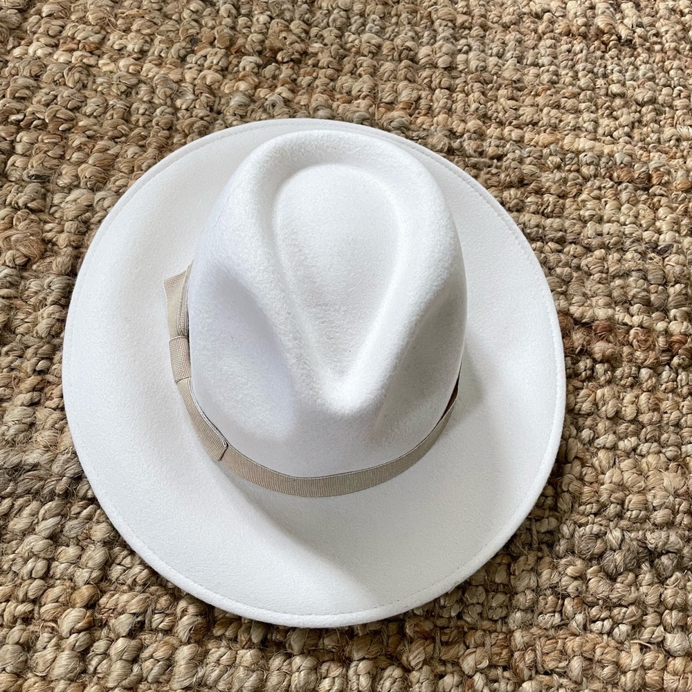 NWT JCrew white fedora M/L